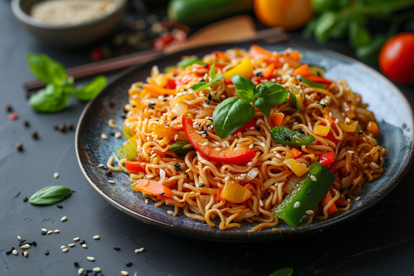 Les secrets des nouilles sautées aux légumes : un plat sain et savoureux