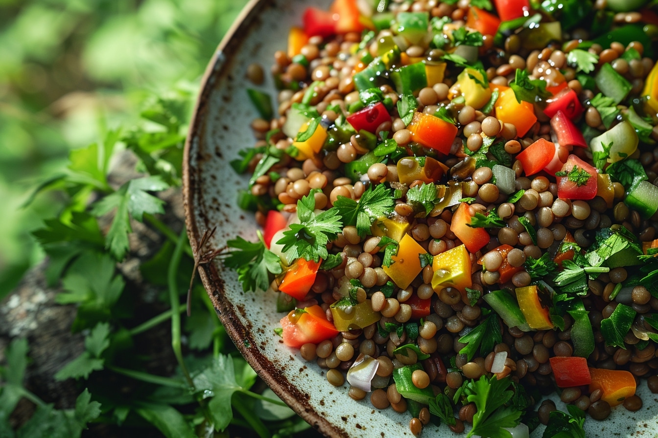 Salade de lentilles vertes : une recette riche en saveurs et bienfaits
