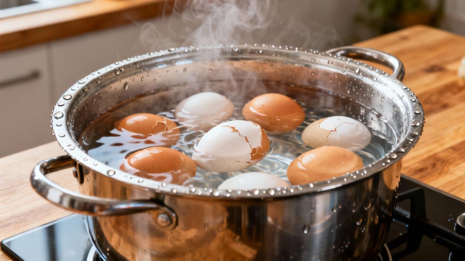 Cuisson œuf Coque Eau Froide